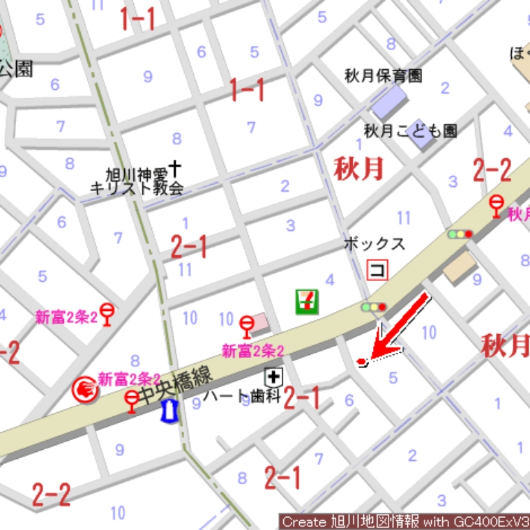 旭川市秋月2条1丁目6番35,36/168番8,9/7番212,213,214,215